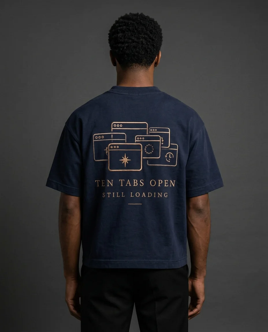 Ten Tabs Open back-view design visualisation on model